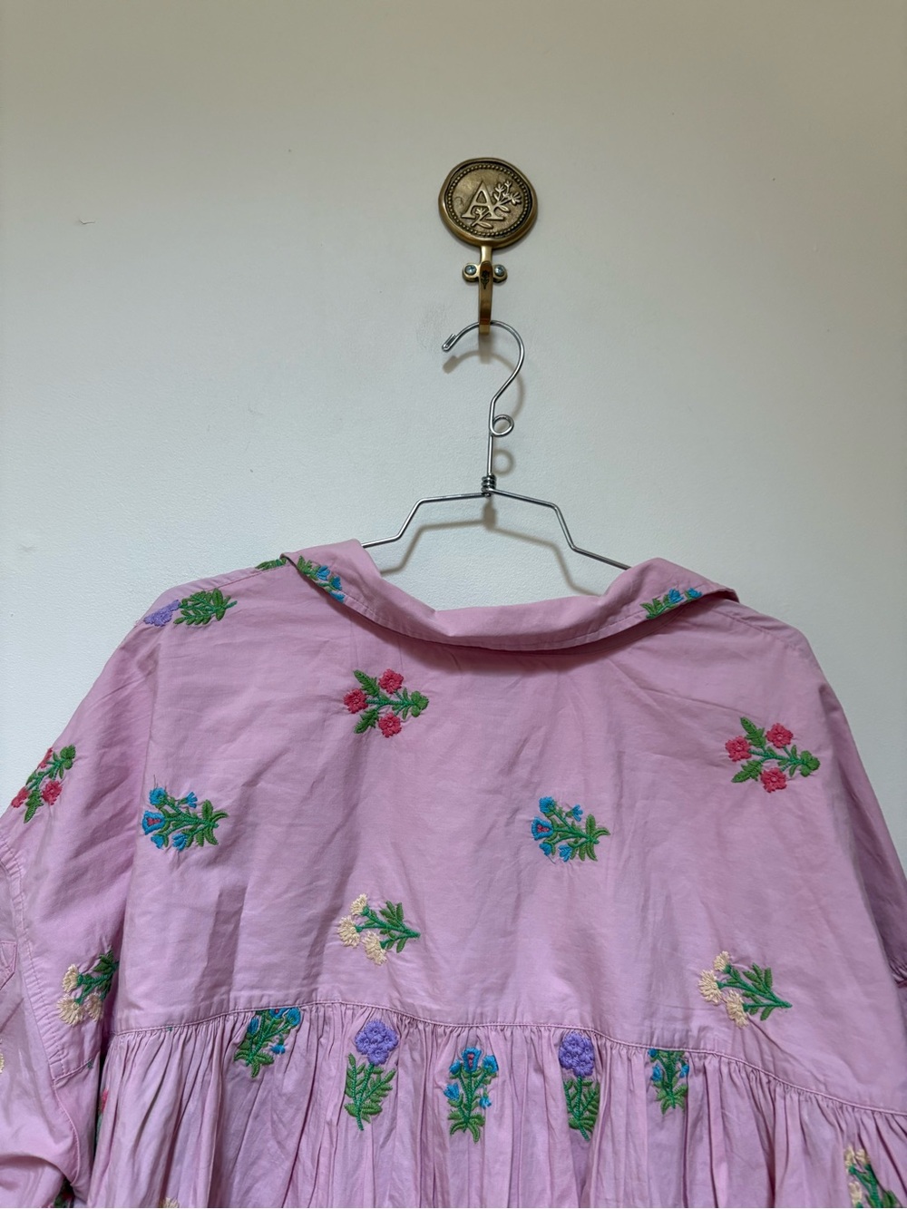 NWOT Maeve Mabel Boxy Embroidered Oxford Shirt Size XL - Picture 13 of 15